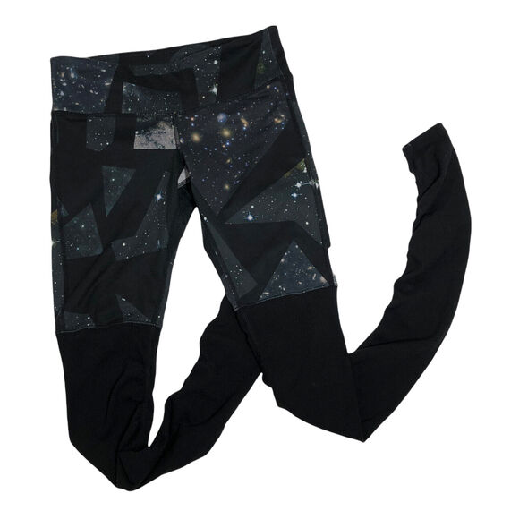 Alo Yoga Goddess Leggings in Vapor Space Black Ribbed Leggings Womens XS - Picture 2 of 9